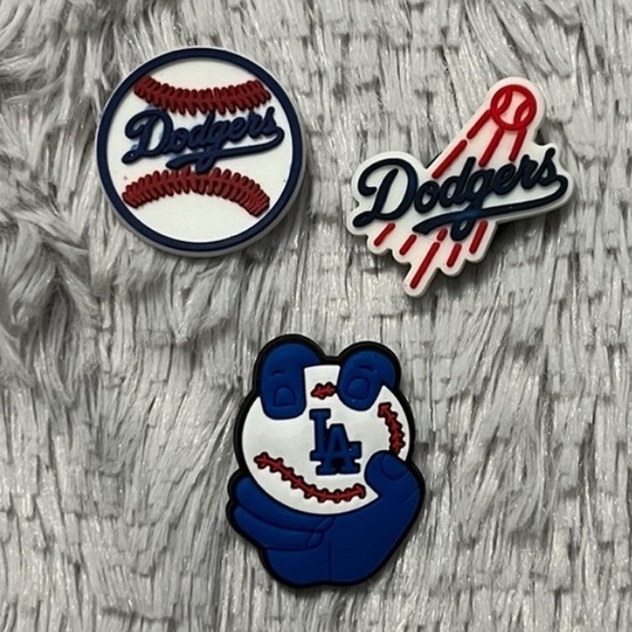 Los Angeles Dodgers Croc Charm Set - Picture 1 of 1